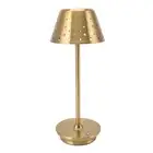 (Gold)LED Desk Lamp Retro Simple Cordless Design Stepless Dimming Touch AU