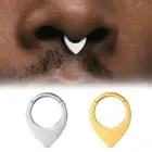 1PCS G23 Titanium 16G 8mm Nose Rings Cartilage Clicker Hoop Segment Earrings