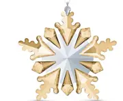 Swarovski Winter Sparkle Ornament Golden Large Crystal Holiday #5535541 New Box