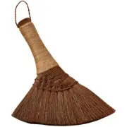 Small Broom Bamboo Hand Palm Heavy Duty Brooms Cleaning Accessory Short Handle D