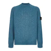[Stone Island] Stone Island Raglan-sleeve Crewneck Sweater XL BLUE