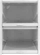 Shoes Box PP Storage Organizer Drawer Durable Cabinet for Home (2つの大きなサイズ)