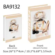 Perfume Luxury Fake Book Storage Box Interior Decoration Paris Decorative Books
