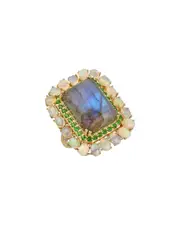 Tiramisu Vermeil 13.78 ct. tw. Gemstone Ring
