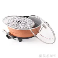 在飛比找樂天市場購物網優惠-電烤盤 傻廚多功能鍋電烤爐不黏無煙韓式韓國家用烤肉鍋機電烤盤