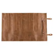 Chef Knife Organiser Bag Portable Leather Pocket Knives Roll Carry Storage Case