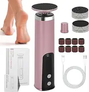 Electric Foot Callus Remover | Pedicure Heel Filer Scraper | 6 Adjustable Speed Pedicure Tool Foot Grinder for Adults, Men, Women