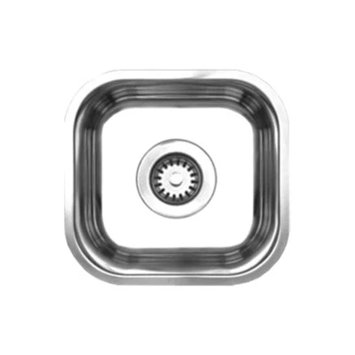 Whitehaus WHNU1212 Stainless Steel 12'' Single Bowl Undermount Kitchen Sink