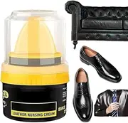 [MGNLR] Leather Repair Cream Liquid Shoe Polish | Liquid Shoe Shine, Natural Cream Leather Shoe Polish, Protects Leather From Scuffs And Scratches | Polishing And Protective Cream For Leather, Black,