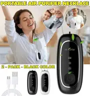 Portable Air Purifier Necklace Mini Wearable Personal Anion Negative Ionizer USB
