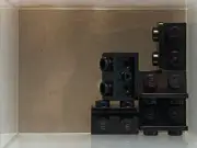 LEGO Parts - Black Bracket 1 x 2 - 1 x 2 Inverted - No 99780 - QTY 5