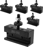 Aswalling 5Pcs Quick Change Turning and Facing Lathe Tool Holder Bracket 250-001CNC Tool Post
