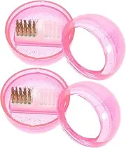 2 Pack Electric Nail Drill Bit Cleaning Brush Dustless Soft Hard Wire for Nail Art Easy Maintenance