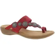 Minnetonka Womens Sasha Toe Loop Leather Slide Sandals Shoes BHFO 0593