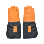 Esschert Design Denim Garden Hand Gloves w/ Cuffs Gardening/Pruning 36.4cm Blue
