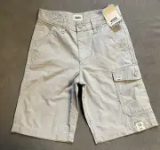 Boys Vans Rip Stop Cargo Shorts, 100% Cotton. New With Tags. Youth Size 10 Gray