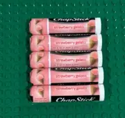 Five Chapstick Strawberry Gelato Lip Balm Lot New