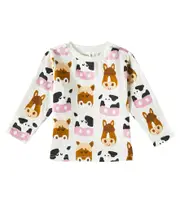 [Stella McCartney Kids] Stella McCartney Kids Printed cotton jersey top M 3 white