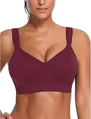[Tmtolofot] Womens Bra with Stretch Seamless Wireless Lightly Sport Comfort Bra with Support Compression Wirefree Everyday Bras