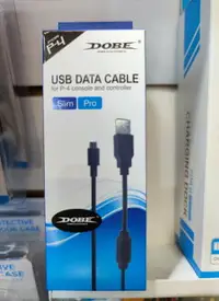 在飛比找樂天市場購物網優惠-秋葉電玩 DOBE PS4手把充電線、連接線
