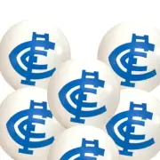 Carlton Blues Navy Blues Official AFL Packet 25 Balloons Double Sided Print