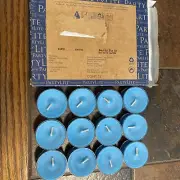 PartyLite Beautiful Blue Sky Tea lights Discontinued Vintage