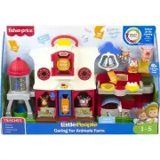 Fisher-Price Little People Caring For Animals Farm Interactive Playset With S...