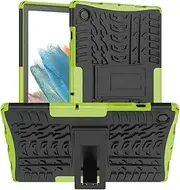 Case for Samsung Galaxy Tab A8 10.5 Inch 2022 Model (SM-X200/X205/X207),2in1 TPU + PC Combo Armor Heavy Duty Shockproof Protective Cover with Kickstand (Green)