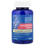 Mommy's Bliss, Postnatal Lactation Support, Fenugreek + Probiotics, 60 Capsules