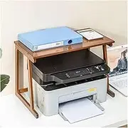 Printer Table Printer Stand Printer Shelves Desktop Printer Stand Bamboo Desk Organizer Multi-Purpose Desktop Storage Printer Table for Fax Machine Scanner Files Printer Shelf Printer Rack (Color : B