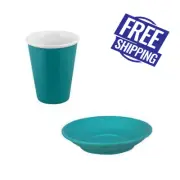 36x Latte Cup & Saucer Aqua 200mL Bevande Coffee Cups Hot Chocolate Drink
