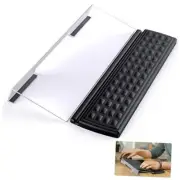 Computer Keyboard Stand - Acrylic Tilted Holder for Easy Ergonomic Clear-black