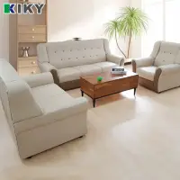 在飛比找momo購物網優惠-【KIKY】金吉拉雙色1+3貓抓皮沙發組(貓抓皮沙發)