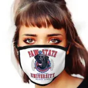 Black Lab FACE MASK Dog Breed Labrador Retriever Face Covering Made In USA
