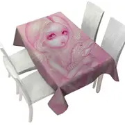 Pink Albino Alligator Angel Tablecloth