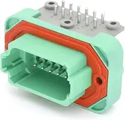 BIZOCA DT13-12PC 12Pin Automotive Connector, DT Right Angle PCB Mount Header, Wire-to-Board Plug Socket