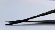 18cm Kamiyama Type Micro Scissors For Neurosurgery Plasma Coated Straight Handle