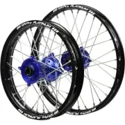 SM Pro Platinum Husqvarna TC50 17-23 12"/10" Black/Blue Wheel Set