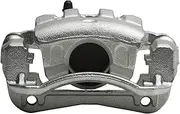 [R1 Concepts] Front Left Brake Caliper Silver Zinc Coated CAL-21048| Fits 2013-2017 Hyundai Elantra; 2012-2017 Hyundai Veloster; 2014-2018 Kia Forte, Forte5