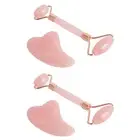 Jade Roller & Gua Sha Set – Facial Massage Tools for Skin Care - 2 pack