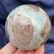 1.21LB Natural amazonite ball quartz crystal sphere 73mm reiki healing XQ922