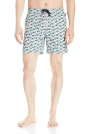 NEW MENS ORIGINAL PENGUIN MARACA PALM TREE PRINT SWIM TRUNK BOARD SHORTS XL $69