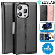 For iPhone 13 14 15 16 Pro Max Plus Hanman Flip PU Leather Wallet Stand Case