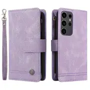 Zipper Pocket Flip Leather Protective Phone Case For Samsung Galaxy S24 Ultra