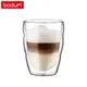 BODUM 雙層玻璃杯兩件組PILATUS(80/250/350cc)咖啡杯 水杯 玻璃杯 最高可耐176度C 手工吹製