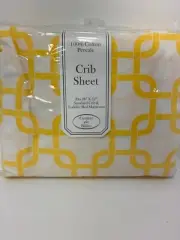 (New) TL Care® Cotton® 100% Cotton Percale Fitted Crib Sheet