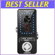 Professional 40-Minute Loop Pedal with Built-in Tuner for Guitar & Bass