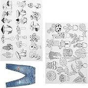 Embroidery Transfer Paper, Water Soluble Embroidery Patterns | Embroidery Transfer Pattern Resolvable Embroidery Paper | Embroidery Transfer Accessories for Beginners, Professionals, Family, Friends