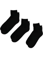 Mens 3Pk Qtr Crew Sock
