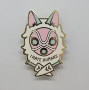 Studio Ghibli Princess Mononoke San Mask Celestial Fox Fantasy Pin